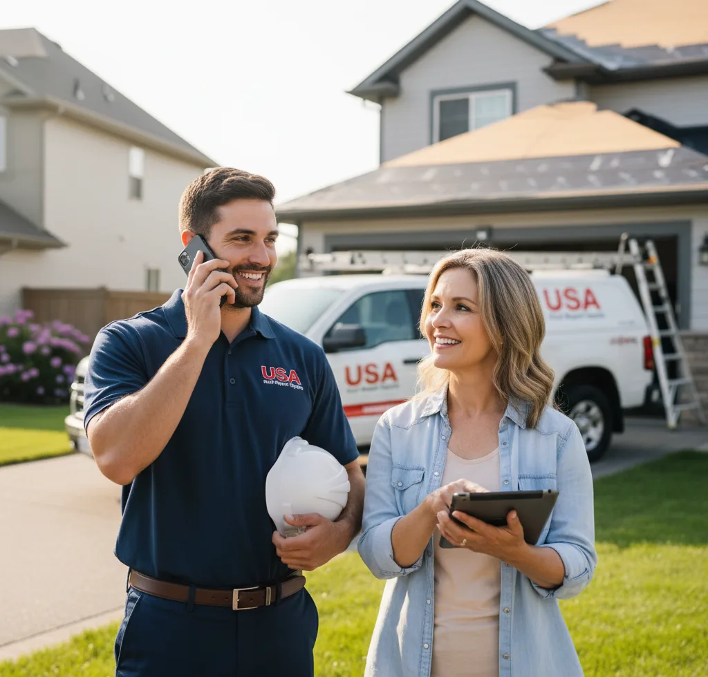 USA Roof Repair Experts customer support in Ashton